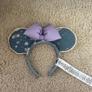 Disney Parks Denim and Purple Ear Headband
